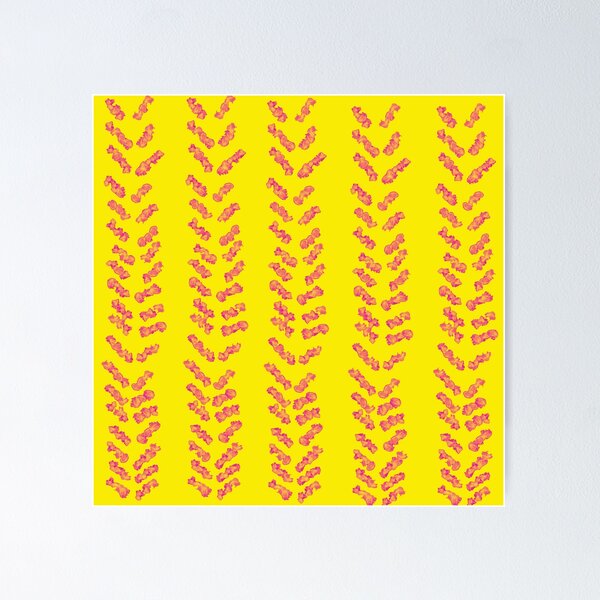 Item preview,   Irregular Hand Drawn Yellow Herringbone Pattern designed and sold by Tamas Das.