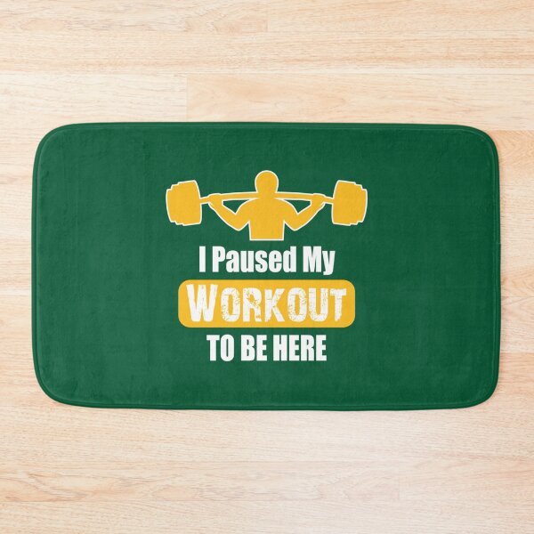 Item preview, I Paused My Workout To Be Here- gym bodybuilding workout  (4) designed and sold by NorthernGrain55.