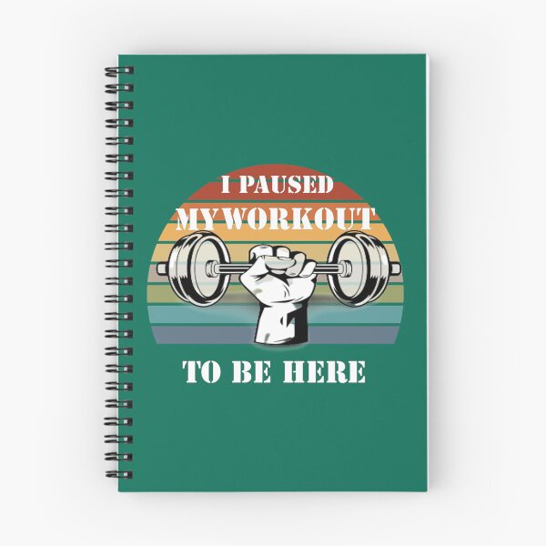 Item preview, I PAUSED MY WORKOUT TO BE HERE GYM   designed and sold by NorthernGrain55.