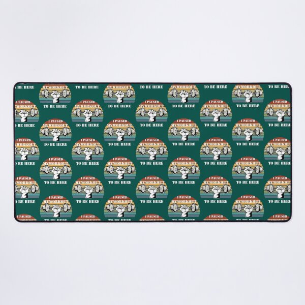 Item preview, I PAUSED MY WORKOUT TO BE HERE GYM designed and sold by NorthernGrain55.