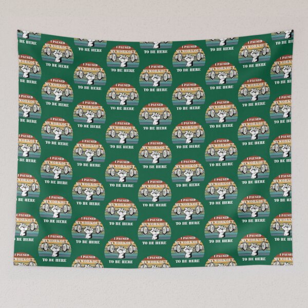 Item preview, I PAUSED MY WORKOUT TO BE HERE GYM   designed and sold by NorthernGrain55.