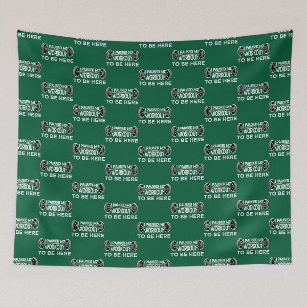 Item preview, I Paused My Workout To Be Here Funny Sarcastic Gym   designed and sold by NorthernGrain55.