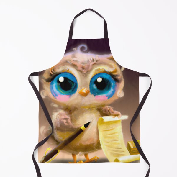 Item preview, Cute Owlet writing a letter HD designed and sold by WorldOfFairies.