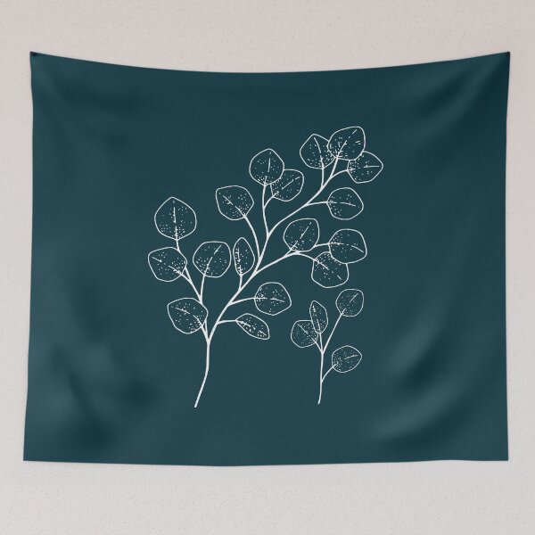 Item preview, White Eucalyptus Leaves,eucalyptus art,eucalyptus painting,botanical illustration, designed and sold by Tamas Das.