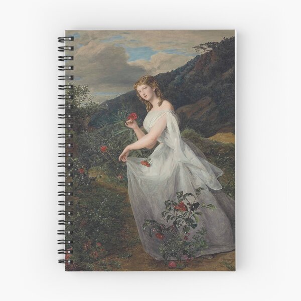 Item preview, Woman picking flowers by Ferdinand Georg Waldmüller designed and sold by RickE.