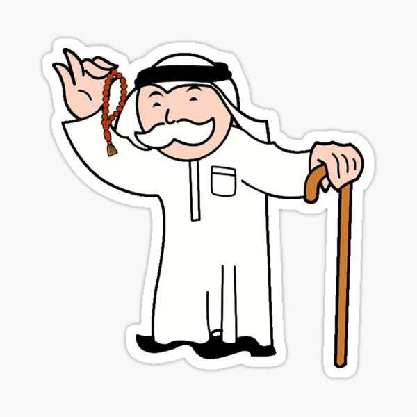 Mr. Monopoly - Arabic Sticker