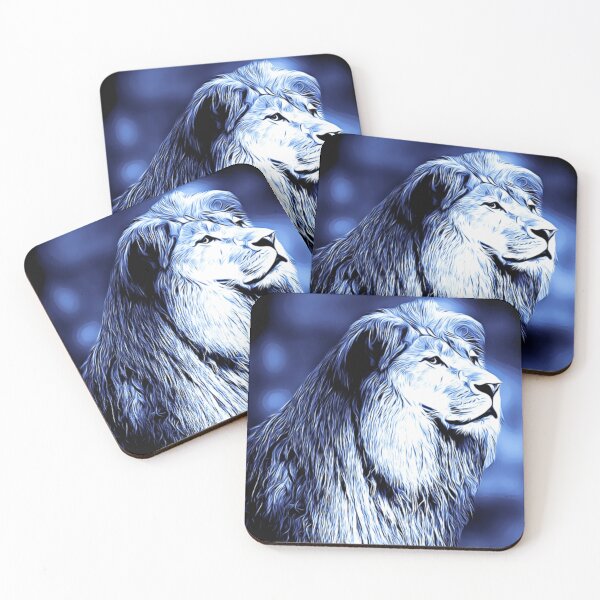 Item preview, blue lion  designed and sold by Design Kingdom.
