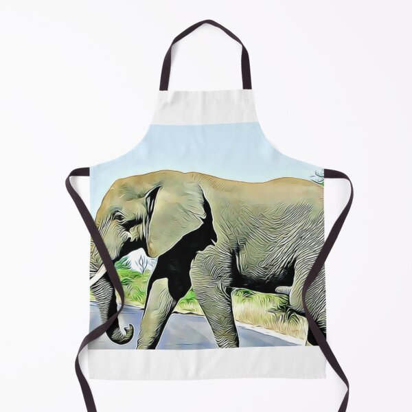 Item preview, elephant walking on road designed and sold by Design Kingdom.