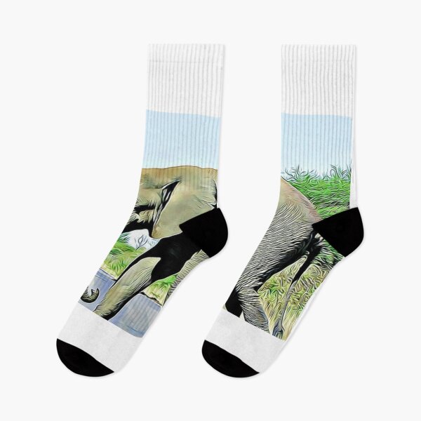Item preview, elephant walking on road designed and sold by Design Kingdom.