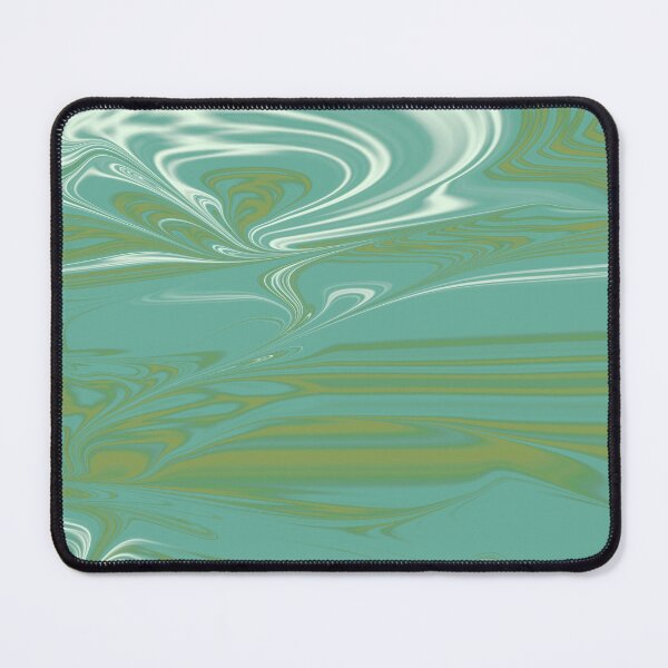 Item preview, Turquoise, Green, Mustard, White Liquid Art. Liquid Marble. Abstract Design. designed and sold by Jason123za.