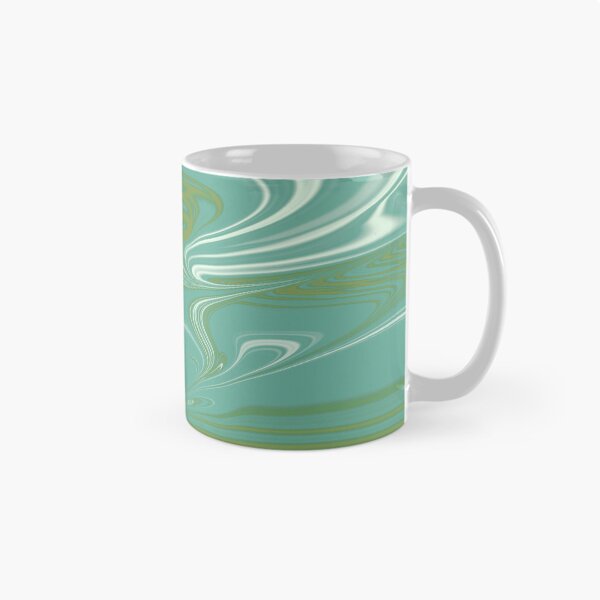 Item preview, Turquoise, Green, Mustard, White Liquid Art. Liquid Marble. Abstract Design. designed and sold by Jason123za.