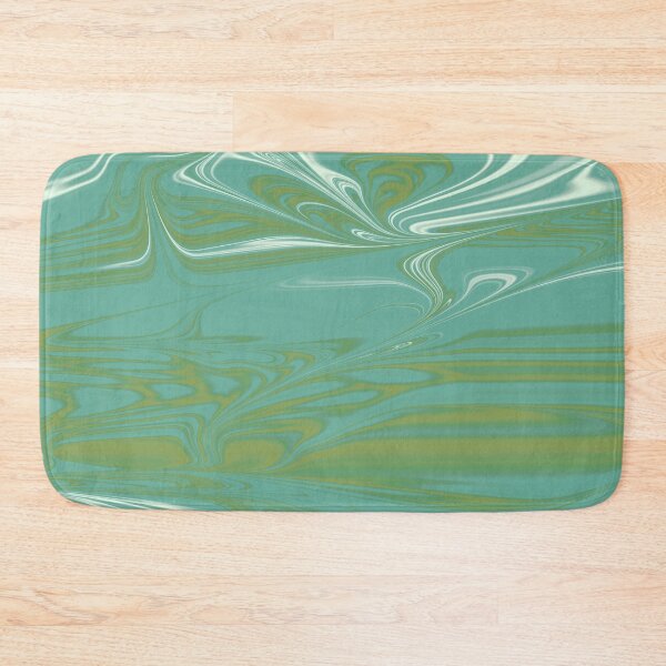 Item preview, Turquoise, Green, Mustard, White Liquid Art. Liquid Marble. Abstract Design. designed and sold by Jason123za.