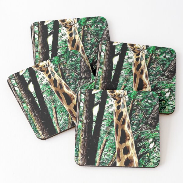 Item preview, girafe in green nature designed and sold by Design Kingdom.