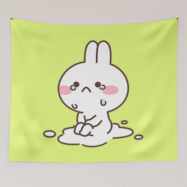 Item preview, Sad Rabbit Crying Emoji Cute designed and sold by horseford76.