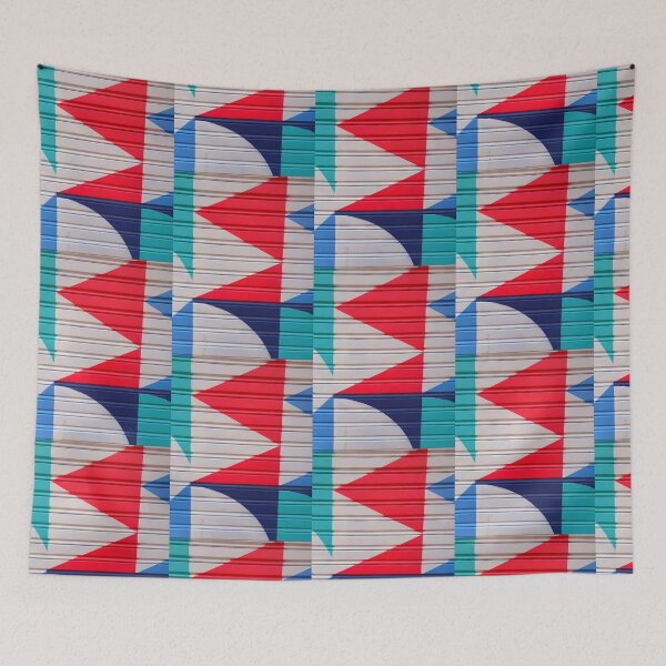 Item preview, Abstract graffiti colorful lines wall art wall Red Blue  designed and sold by Tropical Blood.