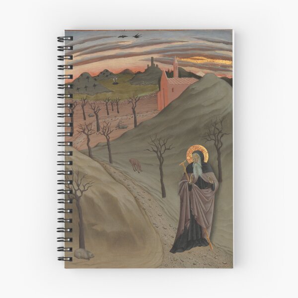 Item preview, Sunset painting, Sunset Artwork,Saint Anthony the Abbot in the Wilderness designed and sold by danaJG.
