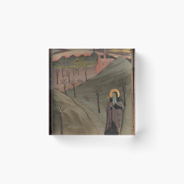 Item preview, Sunset painting, Sunset Artwork,Saint Anthony the Abbot in the Wilderness designed and sold by danaJG.