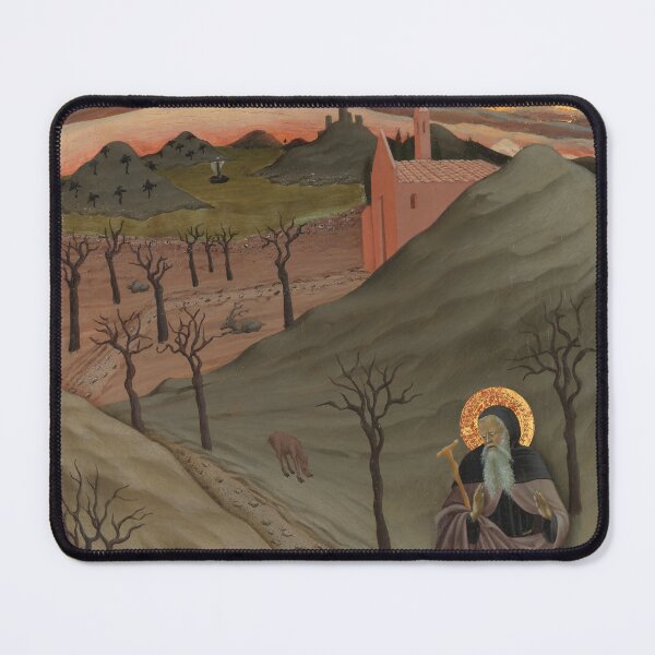 Item preview, Sunset painting, Sunset Artwork,Saint Anthony the Abbot in the Wilderness designed and sold by danaJG.