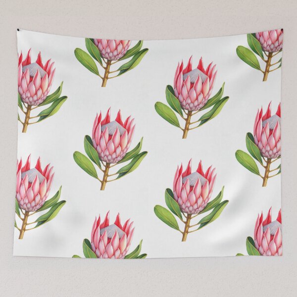 Item preview, King Protea Flower Watercolor designed and sold by TsunamiBlue.