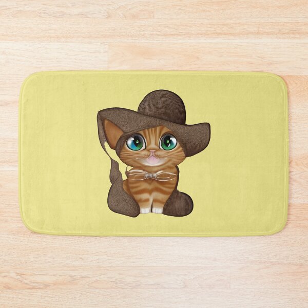 Item preview, Red kitten with green eyes in a hat designed and sold by artdragongift 15.