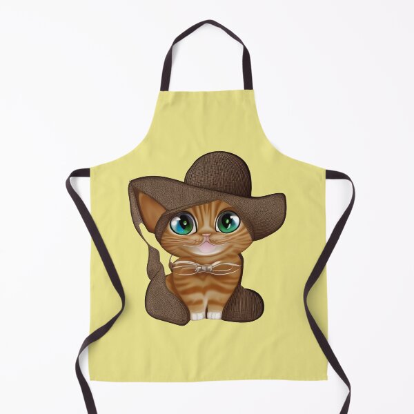 Item preview, Red kitten with green eyes in a hat designed and sold by artdragongift 15.