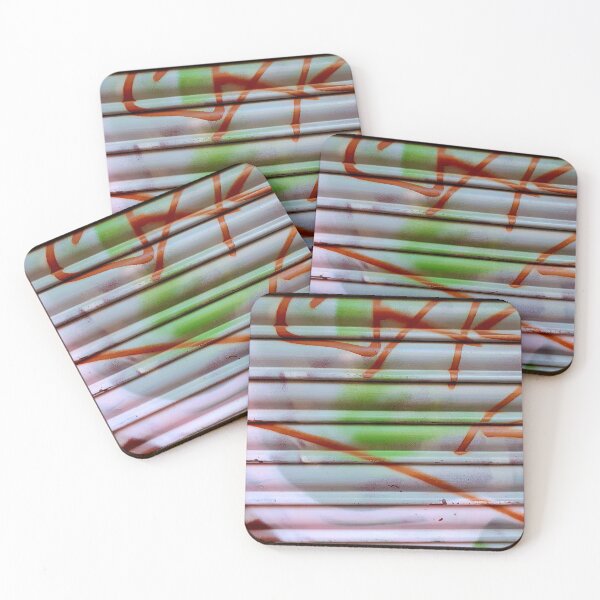 Item preview, Graffiti grunge textura style green wall art  designed and sold by Tropical Blood.