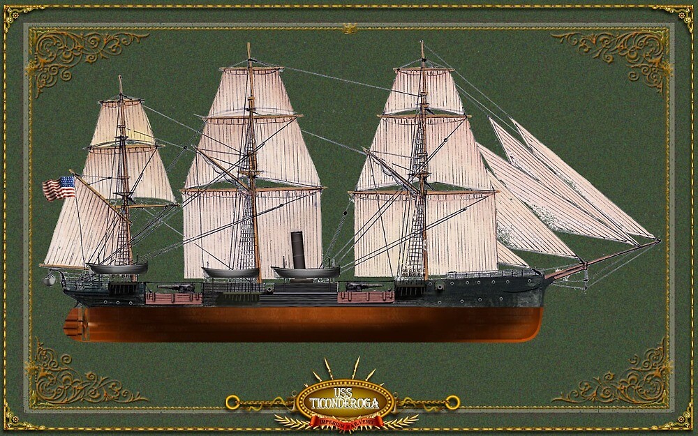 "USS Ticonderoga" by TheCollectioner Redbubble