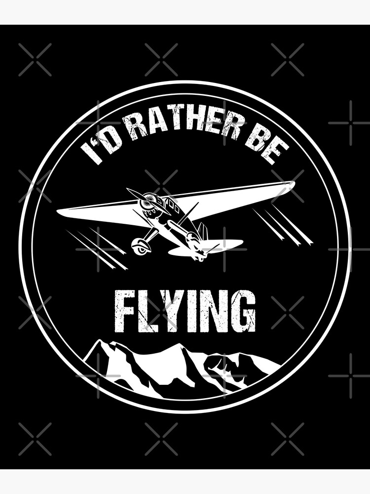 Retro Pilot T-Shirt I'd Rather Be Flying Plane Pilot Gift Retro Pilot T-Shirt I'd Rather Be Flying Plane Pilot Gift