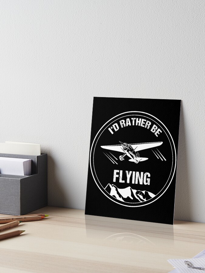Retro Pilot T-Shirt I'd Rather Be Flying Plane Pilot Gift Retro Pilot T-Shirt I'd Rather Be Flying Plane Pilot Gift