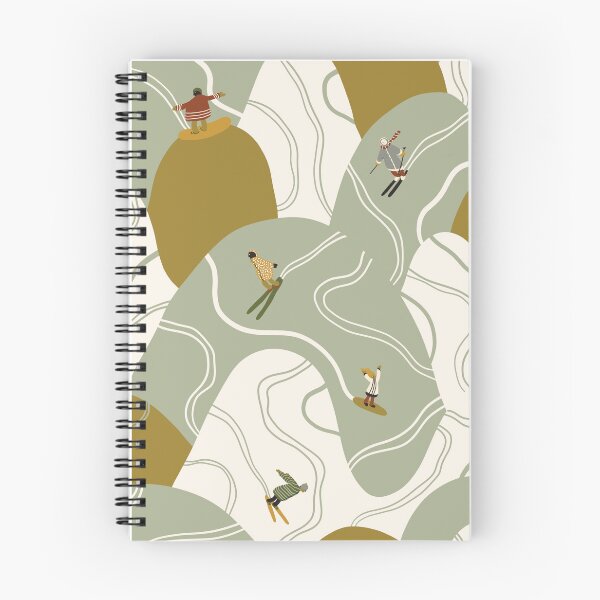 Item preview, Skiing on Mountain Ranges designed and sold by Illustrationsbz.