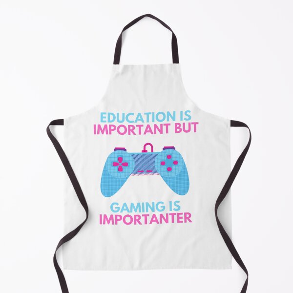 Item preview, education is important but gaming is importanter designed and sold by noha alzohbi.
