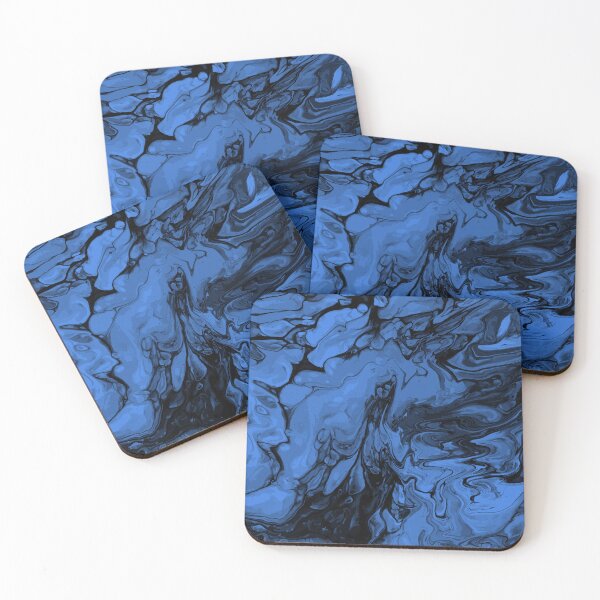 Artikelvorschau, Vivid Blue Palette 12 Marble Fluid Art entworfen und verkauft von Janzay.