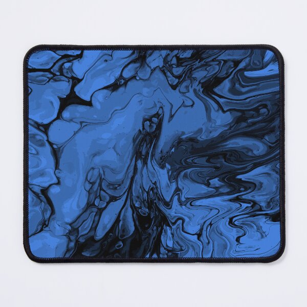 Aperçu de l'œuvre Vivid Blue Palette 12 Marble Fluid Art créée et vendue par Janzay.