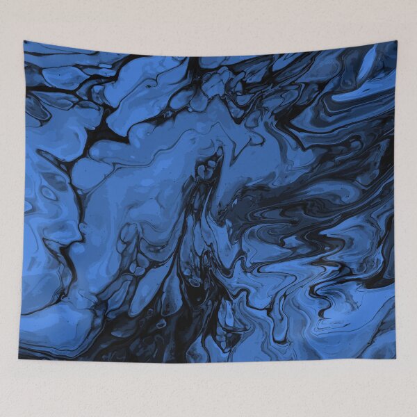 Artikelvorschau, Vivid Blue Palette 12 Marble Fluid Art entworfen und verkauft von Janzay.