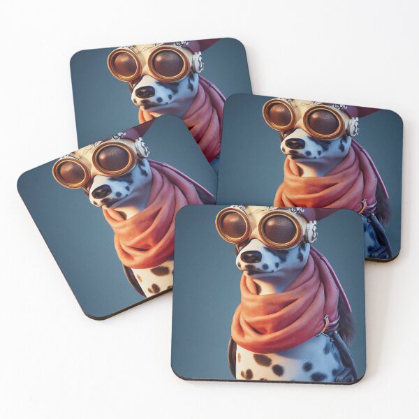 Item preview, Funny Anthropomorphic Dalmatian with Eyeglasses designed and sold by MimozaStudio.