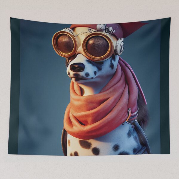 Item preview, Funny Anthropomorphic Dalmatian with Eyeglasses designed and sold by MimozaStudio.