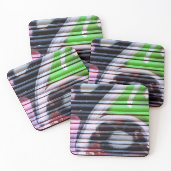 Item preview, Graffiti grunge art wall art Spain Green wall textura  designed and sold by Tropical Blood.