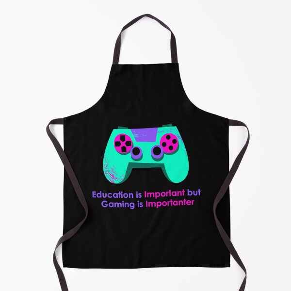Item preview, education is important but gaming is importanter designed and sold by noha alzohbi.