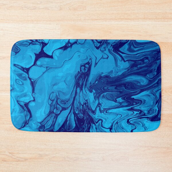 Artikelvorschau, Vivid Blue Palette 13 Marble Fluid  Art  entworfen und verkauft von Janzay.