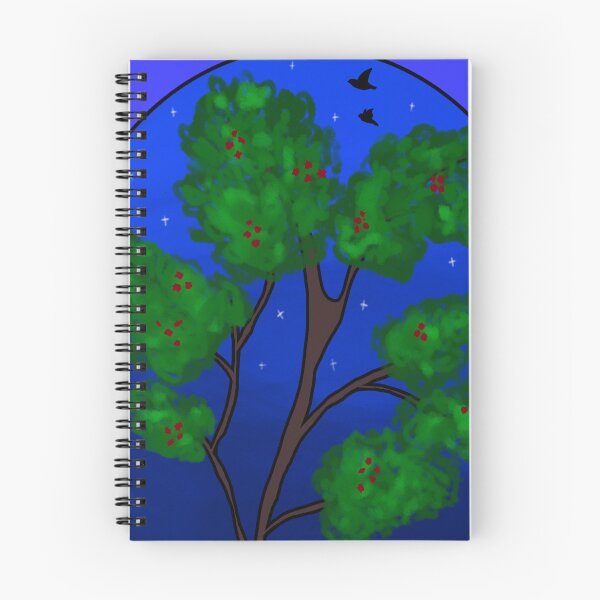 Item preview, Apple tree at night designed and sold by Moonlight Rabbit.
