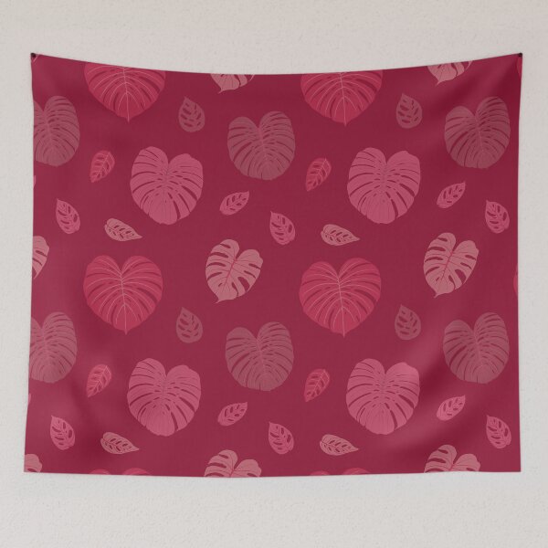 Item preview, Viva Magenta pattern Tropical leaves  designed and sold by IrinaVaneeva.