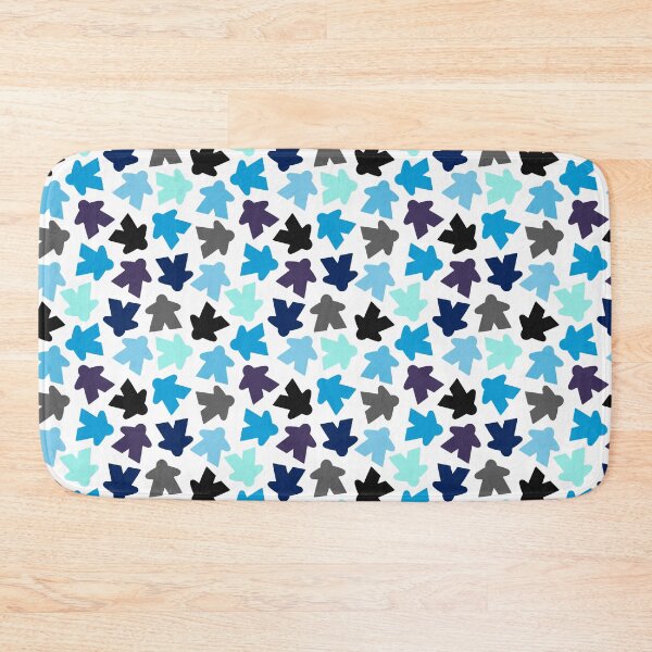 Item preview, Game Night Meeples | Black, Blue, Purple, Grey designed and sold by Zab Butler Design.