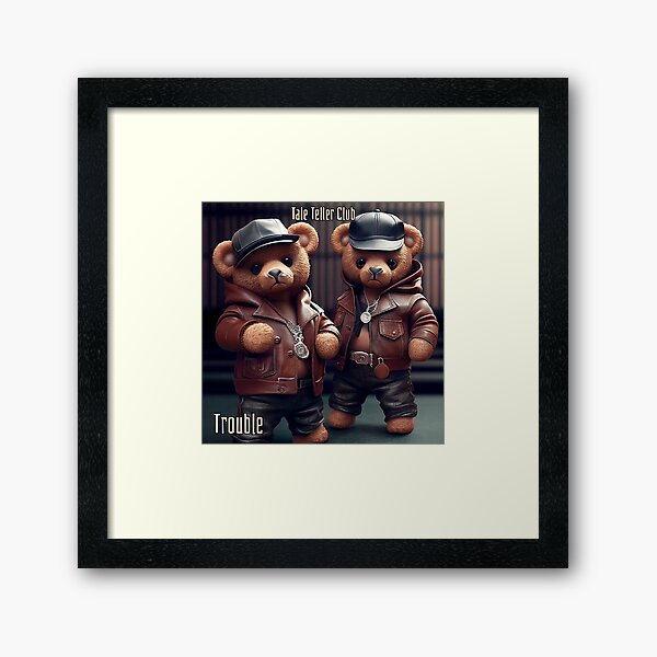 Trouble by Tale Teller Club Orchestra Art by iServalan CDM Music Tracks and Book Illustrations  Framed Art Print