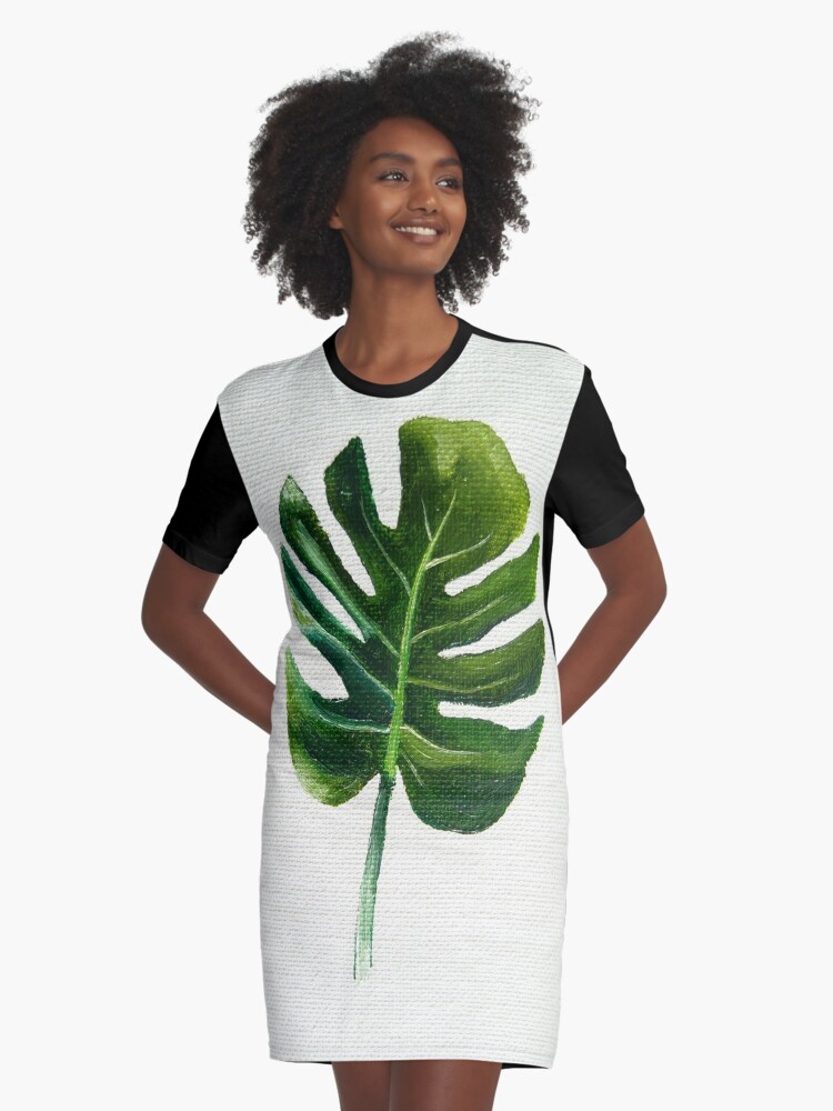 Monstera leaf clearance dress