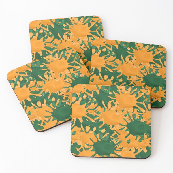 Item preview, Salmon Run Ink Splat Background designed and sold by galaxydaydreams.