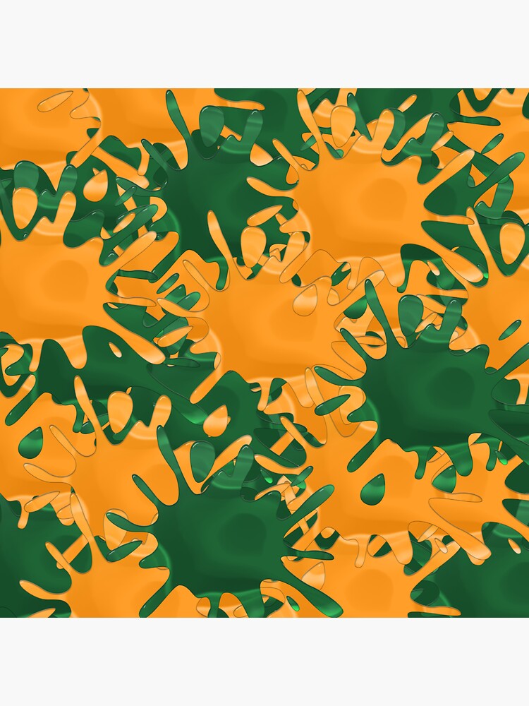 "Salmon Run Ink Splat Background" Sticker for Sale by galaxydaydreams