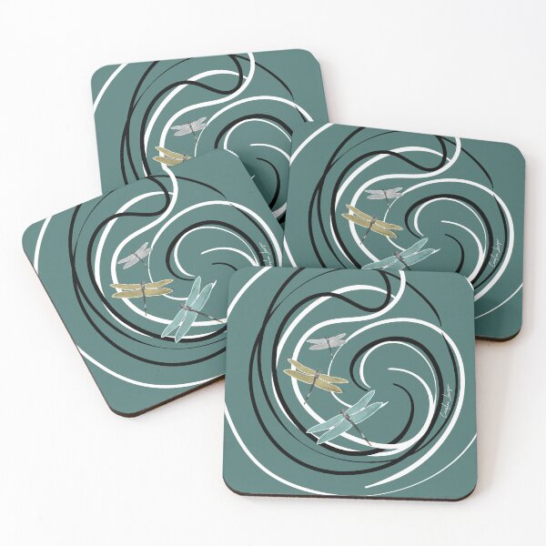 Item preview, Retro 50s vintage style dragonfly pattern.  Caroline Laursen original designed and sold by Caroline Laursen.
