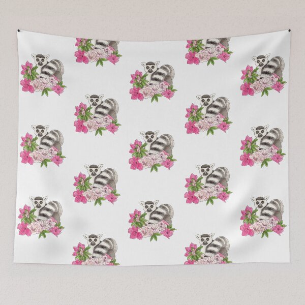 Item preview, Ring-tailed lemur and Azalea designed and sold by YuNikDraw.