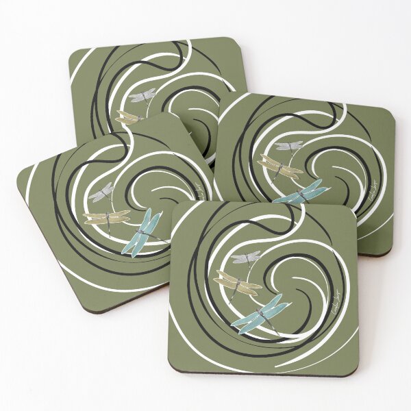 Item preview, Retro 50s vintage style dragonfly pattern.  Caroline Laursen original designed and sold by Caroline Laursen.