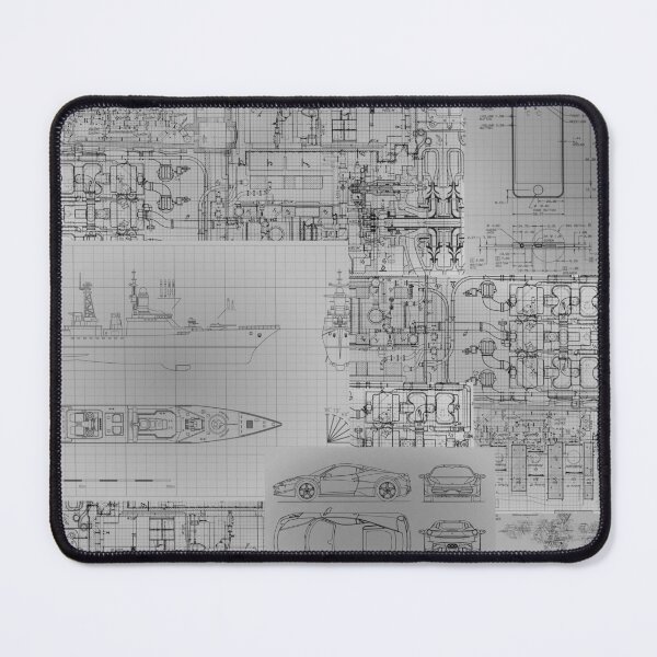 Item preview, Engineering Blueprint [white] designed and sold by Viktordm.
